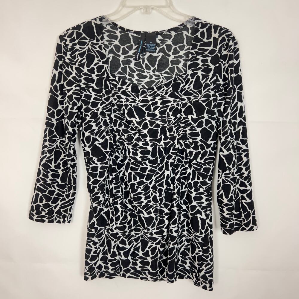 Saint Tropez West Career Wear 3/4 Sleeve Top Size M